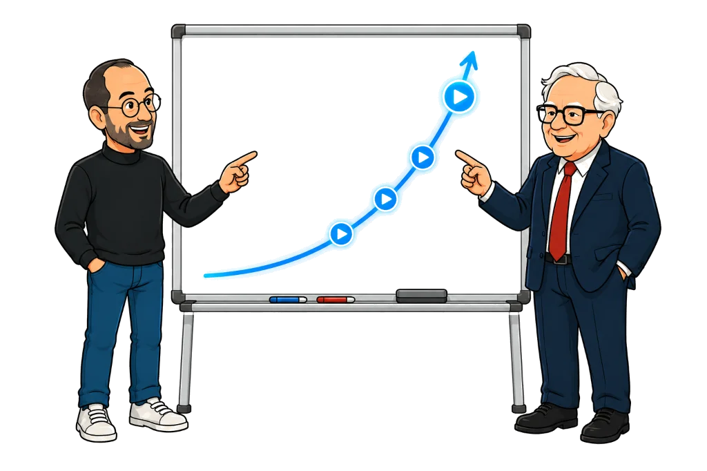 B2B YouTube channel compounding organic growth whiteboard strategy