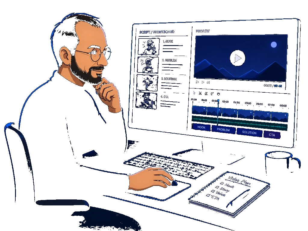 Full-service YouTube video production and executive scriptwriting pipeline