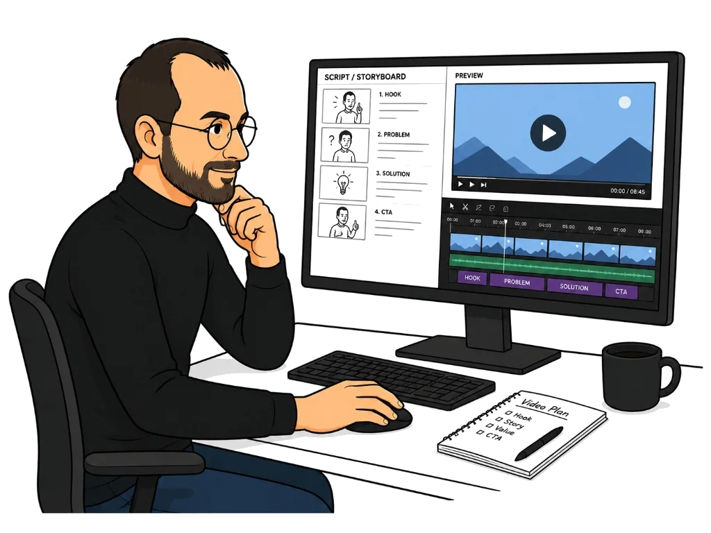 Full-service YouTube video production and executive scriptwriting pipeline